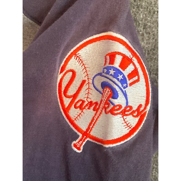 MLB New York Yankees Jeter #2 Shirt Majestic Long Sleeve Yankee Patch 14/16 - Picture 5 of 10